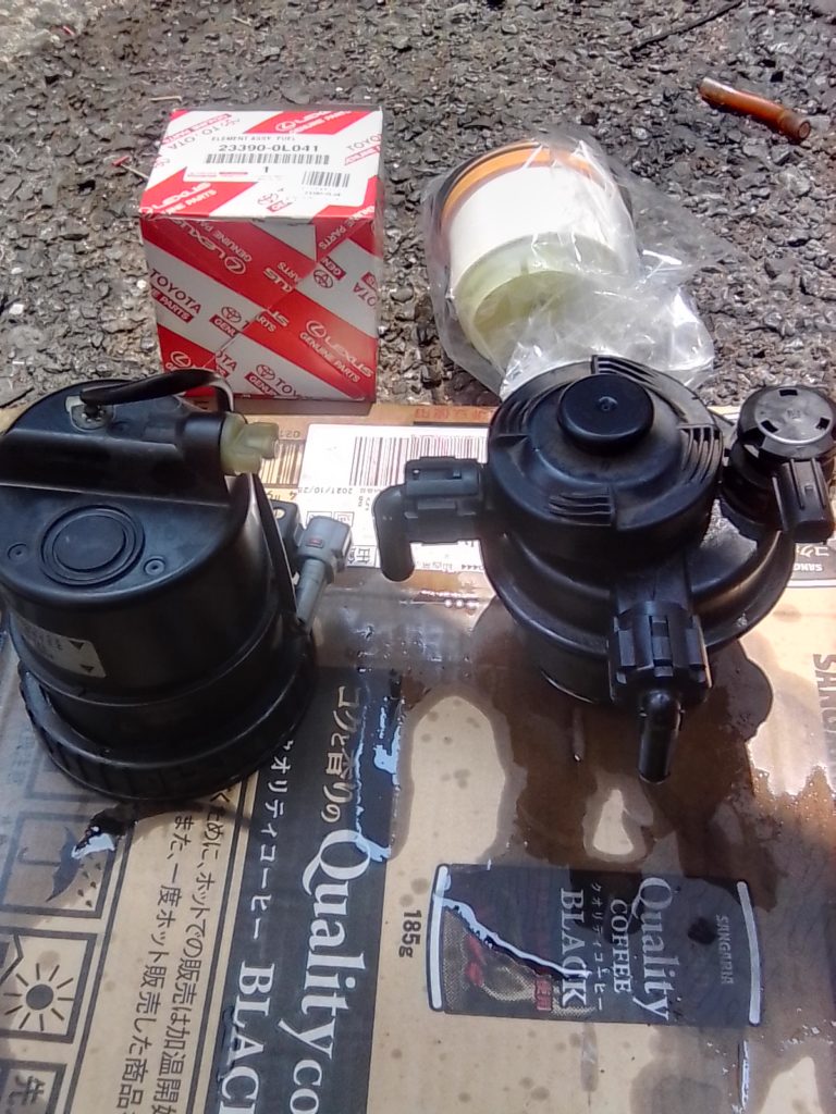 ハイエース２００系ディーゼルの燃料フィルター交換